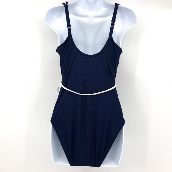 TOMMY BAHAMA One Piece Swimsuit Size 8 Navy Blue Island Cays Cabana Wrap NWT - Picture 7 of 11
